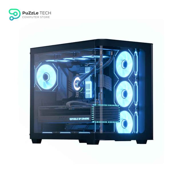 AeroCool P500C PC Case - Mid Tower - ATX - Tempered Glass - Black