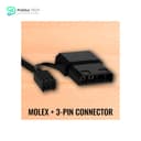 AeroCool Frost 12 12CM FRGB PC FAN 120mm FRGB Fan 1000 RPM 24.8 CFM airflow Molex 3-Pin Fixed RGB 23.7 dBA noise 40 000 hrs MTBF 6