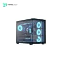 AeroCool P500C-G-BK-v1 ARGB Case With Glass Panels 4 Fans + PSU LUX PRO 750W +80 Bronze With Jap Caps Silent Fan 2