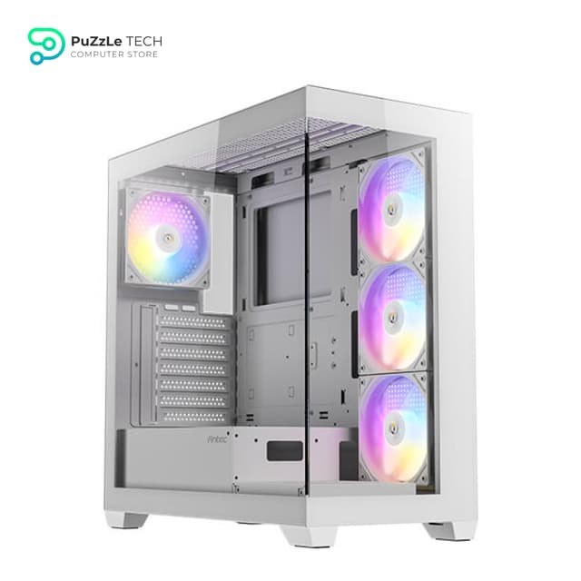 Antec CX300 4Fan ARGB WHITE + PSU Antec Atom B750 +80 Bronze