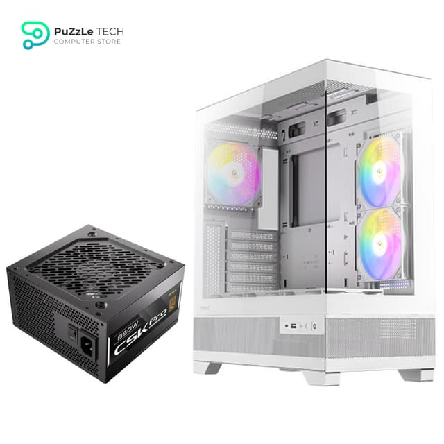 Antec CX700 3Fan ARGB WHITE + PSU Antec CSK PRO 850W 80 Plus Bronze ATX 3.1 Semi-Modular