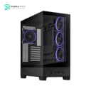ASUS A31 Plus TG ARGB Black ATX PC Case (Pre-Installed ARGB Fans - Glass Front Panel - Compatible with Hidden Port Motherboards - 360mm Radiators - 380mm Graphics - Black) 1