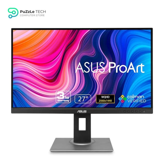 ASUS ProArt Display PA278QV 27 WQHD (2560 x 1440) Monitor - 100% sRGB - IPS - DisplayPort HDMI DVI-D Mini DP - Calman Verified - Eye Care - Anti-glare - Tilt Pivot Swivel Height Adjustable