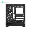 ASUS A31 Plus TG ARGB Black ATX PC Case (Pre-Installed ARGB Fans - Glass Front Panel - Compatible with Hidden Port Motherboards - 360mm Radiators - 380mm Graphics - Black) 15