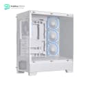 ASUS A31 Plus TG ARGB White ATX PC Case - Pre-Installed ARGB Fans - Glass Front Panel - Hidden Port Motherboard Compatible - 360mm Radiators - 380mm Graphics Cards - White 8