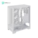 ASUS A31 Plus TG ARGB White ATX PC Case - Pre-Installed ARGB Fans - Glass Front Panel - Hidden Port Motherboard Compatible - 360mm Radiators - 380mm Graphics Cards - White 9