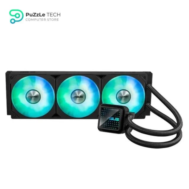 ASUS Prime LC 360 ARGB - All-in-One CPU Liquid Cooler with CPU Contact Zone and Finned Channels - Water Block with Infinite Mirror Lenses and ARGB Fans