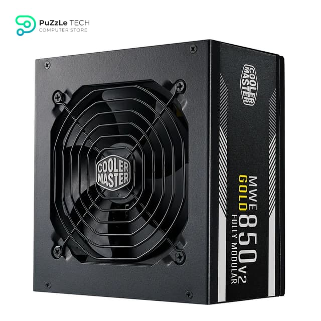 Cooler Master MWE Gold 850 V2 Fully Modular - 850W - 80+ Gold Efficiency - Quiet HDB Fan - 2 EPS Connectors - High Temperature Resilience