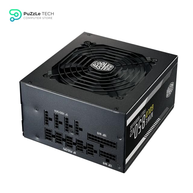 Cooler Master MWE Gold 850 V2 Fully Modular - 850W - 80+ Gold Efficiency - Quiet HDB Fan - 2 EPS Connectors - High Temperature Resilience