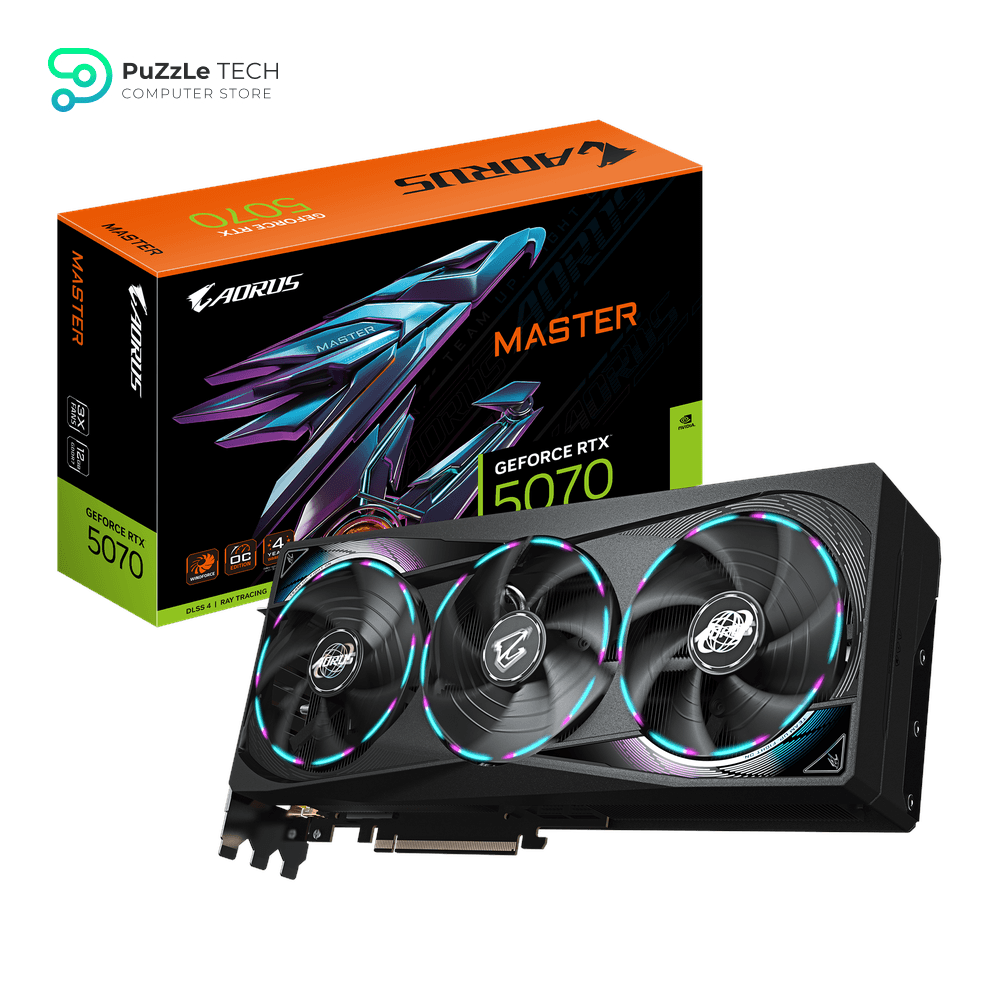 GIGABYTE AORUS GeForce RTX 5070 Master 12GB GDDR7 Graphics Card