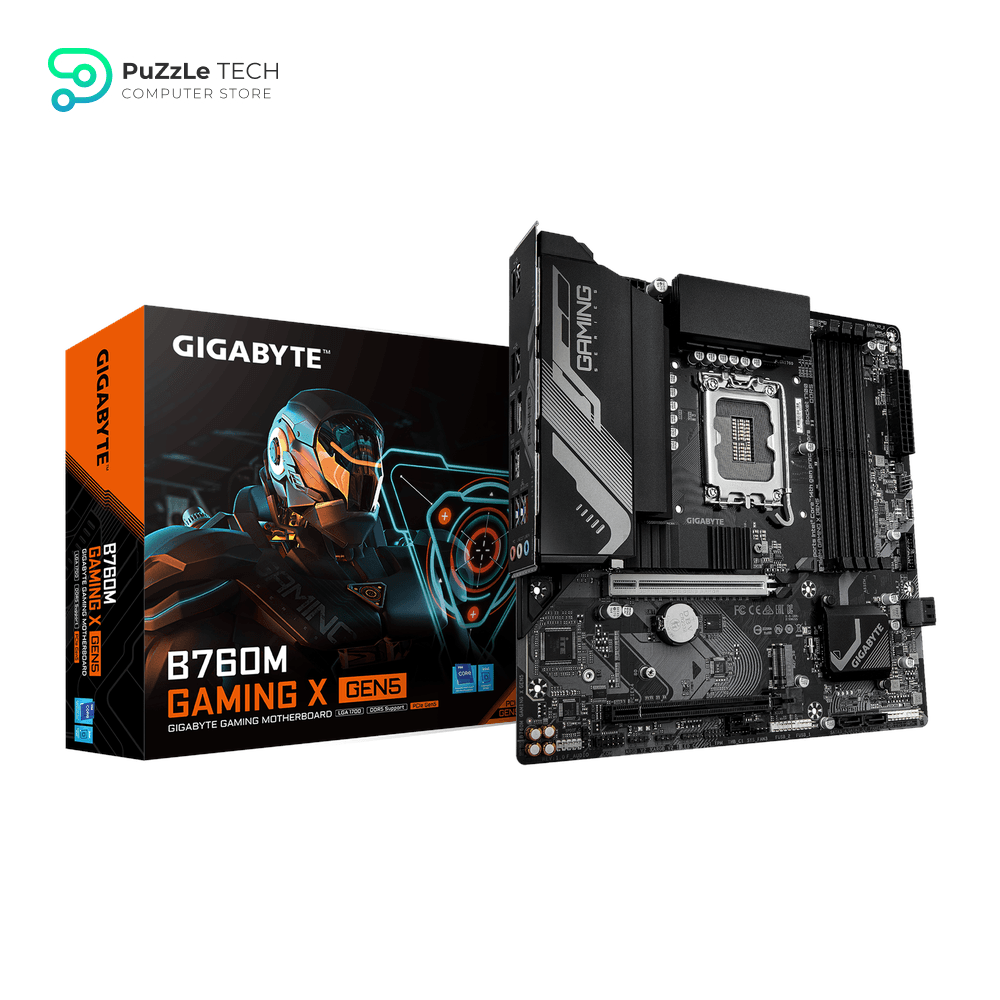 GIGABYTE B760M GAMING X GEN5 DDR5 Motherboard Supports Intel Core 12th-13th-14th Gen CPUs With PCIe 5.0 x16 Slot, 2xPCIe 4.0 M.2 Slots