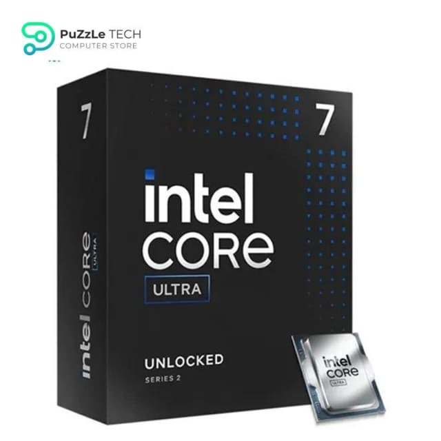Intel Core Ultra 7 265K 20 Cores (8P + 12E), 5.5 GHz Turbo, 30MB L3 Cache, 125W TDP, DDR5-6400, PCIe 5.0, Intel Graphics (4 Xe-Cores), AI Boost, FCLGA1851