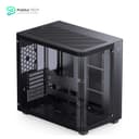 JONSBO TK-3 BLACK One-piece Curved Glass Case - One-piece Curved Glass - Support BTF MB/Dual 360 AIO/ATX PSU/40Series GPU - with 10 Fan Positions - 270 Degree Side View Display Column-less Black 3