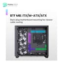 JONSBO TK-3 BLACK One-piece Curved Glass Case - One-piece Curved Glass - Support BTF MB/Dual 360 AIO/ATX PSU/40Series GPU - with 10 Fan Positions - 270 Degree Side View Display Column-less Black 5