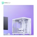 JONSBO TK-3 White One-Piece Curved Glass ATX Mid Tower Pc Case - One-Piece Curved Glass - SP BTF MB/Dual 360 AIO/ATX PSU/40Series GPU - with 10 Fan Positions - 270 Degree Side View Display White Chassis 8