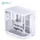 JONSBO TK-3 White One-Piece Curved Glass ATX Mid Tower Pc Case - One-Piece Curved Glass - SP BTF MB/Dual 360 AIO/ATX PSU/40Series GPU - with 10 Fan Positions - 270 Degree Side View Display White Chassis 3
