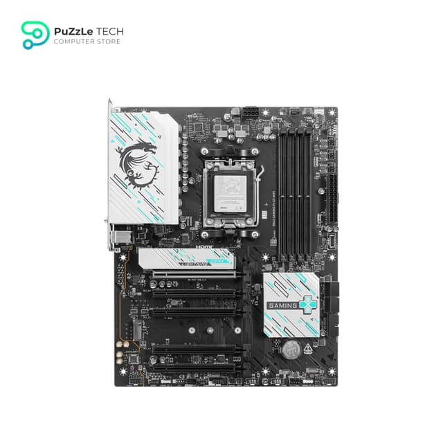 MSI B840 Gaming Plus WiFi Motherboard, ATX - Supports AMD Ryzen 9000/8000 / 7000 Processors, AM5 - DDR5 Memory Boost 8000+ MT/s (OC) - PCIe 4.0 x16 - M.2 Gen4 - Wi-Fi 7 - 2.5G LAN