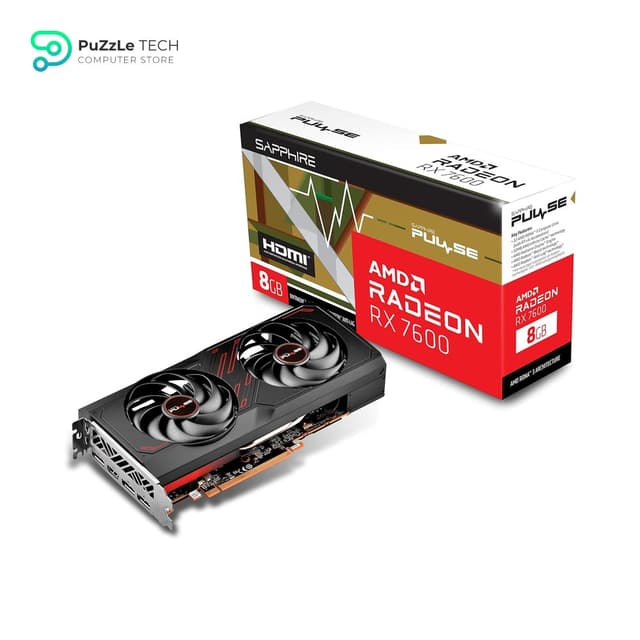 SAPPHIRE PULSE AMD RADEON™ RX 7600 GAMING OC 8GB GDDR6