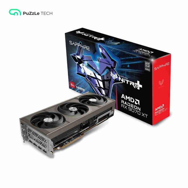 SAPPHIRE NITRO+ AMD RADEON RX 9070 XT GAMING OC 16GB GDDR6 Graphics Card
