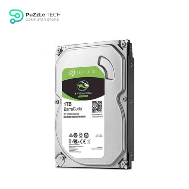 Seagate BarraCuda 1TB Internal Hard Drive HDD 3.5 Inch SATA 6 Gb/s 7200 RPM