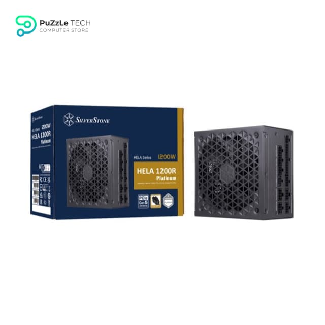 SilverStone Technology HELA 1200R Platinum ATX 3.0 / PCIe Gen 5 1200W Fully Modular Power Supply - SST-HA1200R-PM