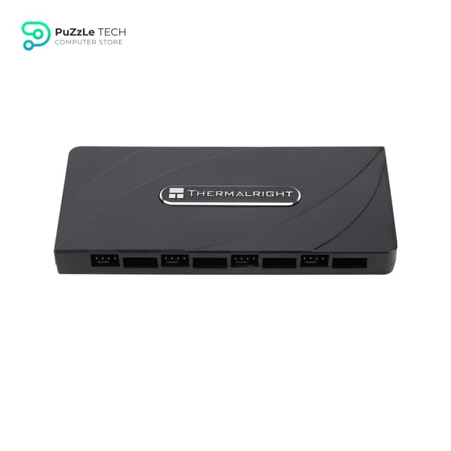 Thermalright Fan and ARGB HUB ×8 ARGB/PWM Hub Controller Used SATA Power Supply - Hub Support 8 Groups of Fans - 8-Port PC PWM Fan and ARGB Fan Controller