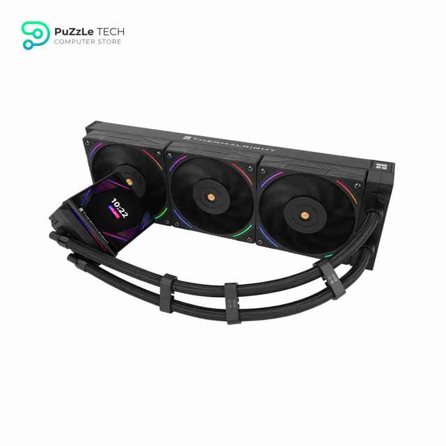 Thermalright Hyper Vision 360 ARGB AIO CPU Liquid Cooler - Magnetic Fixed 3.95 LCD Display Screen - 2150RPM PWM Fans - for AMD AM4/AM5 & Intel LGA1150/1151/1200/2011/1700/1851 - Black