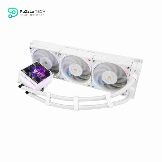 Thermalright Hyper Vision 360 ARGB AIO CPU Liquid Cooler - Magnetic Fixed 3.95 LCD Display Screen - 2150RPM PWM Fans - for AMD AM4/AM5 & Intel LGA1150/1151/1200/2011/1700/1851 - White