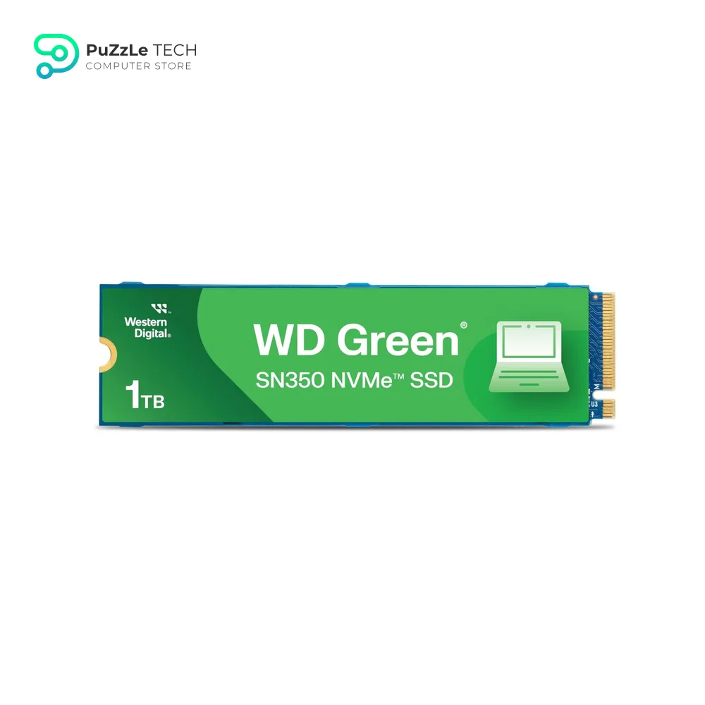 Western Digital 1TB WD Green SN350 NVMe Internal SSD Solid State Drive - Gen3 PCIe - QLC - M.2 2280 - Up to 3200 MB/s - WDS100T3G0C