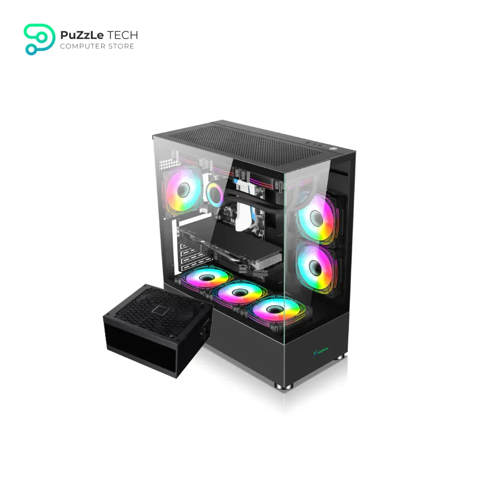 XANDER JUPITER ARGB BLACK + 850W ARGB 80 PLUS BRONZE