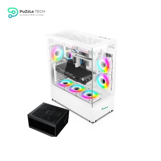 XANDER JUPITER ARGB WHITE + 850W ARGB 80 PLUS BRONZE