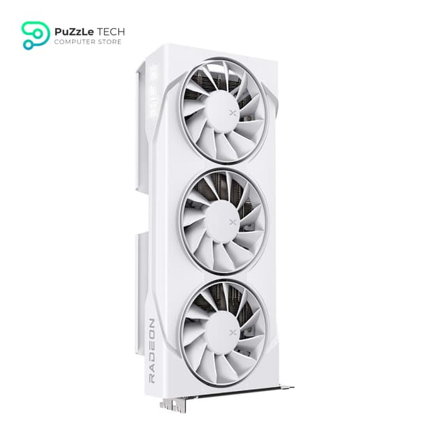 XFX Swift AMD Radeon RX 9060 XT OC Triple Fan Gaming Edition with 16GB GDDR6 - WHITE