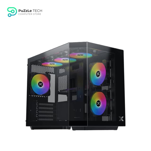 XIGMATEK CUBI M ARGB + PSU X POWER 600W 80+ Plus White Mid Tower Case
