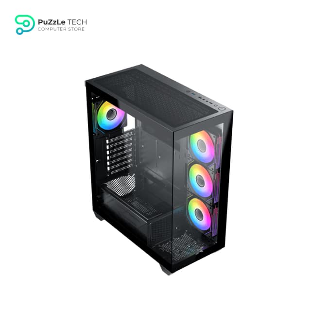 XIGMATEK BLAST ARGB + PSU X POWER 600W 80+ Plus White Mid Tower Case