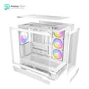 Antec C7 ARGB White - RTX 40 GPU Support - 4 x 120mm ARGB PWM Fans Included - Vertical GPU Cooling - Type-C 10Gbps - Seamless Tempered Glass Front & Side Panels - 360mm Radiator Support - Mid-Tower E-ATX PC Case 4