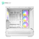 Antec C7 ARGB White - RTX 40 GPU Support - 4 x 120mm ARGB PWM Fans Included - Vertical GPU Cooling - Type-C 10Gbps - Seamless Tempered Glass Front & Side Panels - 360mm Radiator Support - Mid-Tower E-ATX PC Case 10