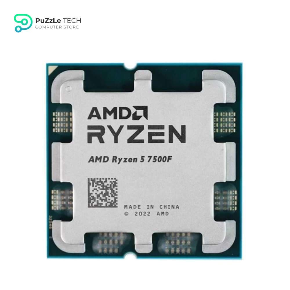 AMD Ryzen 5 7500F 3.7GHz 6-Core 12-Thread CPU Processor 5NM L3-32M Socket AM5 - MPK TRAY
