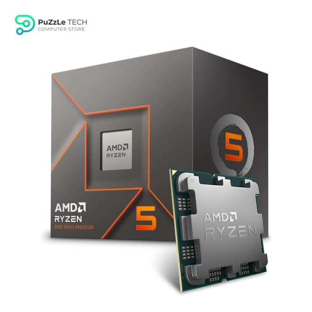 AMD Ryzen 5 8400F (4.2 GHz) - Ryzen 5 8000 Series 6-Core - 12-Threads - Socket AM5 - 65W Processor - MPK