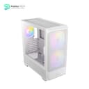 ANTEC NX416L White, High Airflow Mesh Front Panel, 2 x 160mm & 1 x 120mm ARGB Fans Included, Type-C, Tempered Glass Hinge Side Panel, Up to 11 Fans, 360mm Radiator Support, Mid-Tower ATX Gaming Case 4