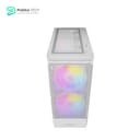 ANTEC NX416L White, High Airflow Mesh Front Panel, 2 x 160mm & 1 x 120mm ARGB Fans Included, Type-C, Tempered Glass Hinge Side Panel, Up to 11 Fans, 360mm Radiator Support, Mid-Tower ATX Gaming Case 5