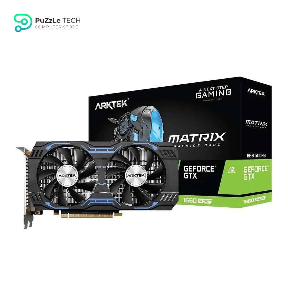 ARKTEK GeForce GTX 1660 SUPER MATRIX 6G AKN1660SD6S6GH1 6GB GDDR6 192-bit PCIe 3.0 Desktop Graphics Card