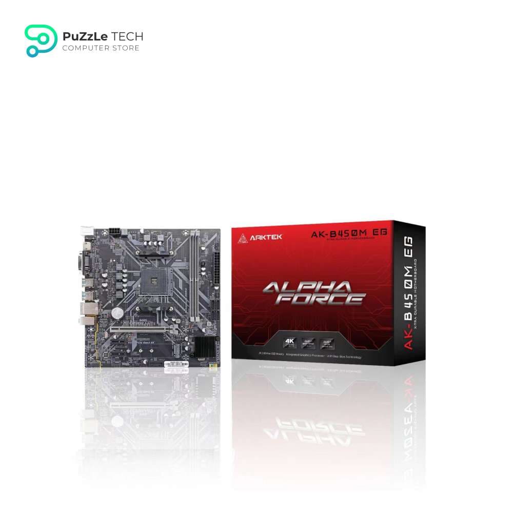 ARKTEK Motherboard AMD AK-B450M EG ALPHA FORCE AM4 - DDR4