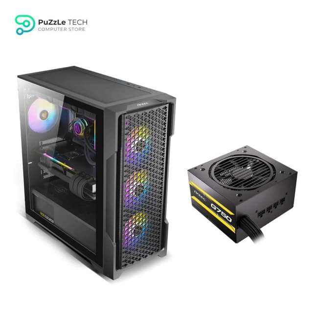 Antec AX90 4Fan 120M ARGB + PSU Antec Atom G750 Gold SEMI-MODULAR (+80 GOLD)