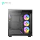 Antec C3 ARGB, 3 x 120mm & 1 x 120mm ARGB PWM Fans Included, Up to 8 Fans Simultaneously, Type-C, Seamless Tempered Glass Front & Side Panels, 360mm Radiator Support, Mid-Tower ATX PC Case 4