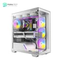 Antec C3 ARGB White, 3 x 120mm & 1 x 120mm ARGB PWM Fans Included, Up to 8 Fans Simultaneously, Type-C, Seamless Tempered Glass Front & Side Panels, 360mm Radiator Support, Mid-Tower ATX PC Case 1