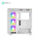 Antec C3 ARGB White, 3 x 120mm & 1 x 120mm ARGB PWM Fans Included, Up to 8 Fans Simultaneously, Type-C, Seamless Tempered Glass Front & Side Panels, 360mm Radiator Support, Mid-Tower ATX PC Case 5