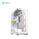 Antec C3 ARGB White, 3 x 120mm & 1 x 120mm ARGB PWM Fans Included, Up to 8 Fans Simultaneously, Type-C, Seamless Tempered Glass Front & Side Panels, 360mm Radiator Support, Mid-Tower ATX PC Case 2
