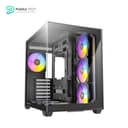 Antec C5 ARGB, 7 x 120mm ARGB PWM Fans Included, Up to 10 Fans Simultaneously, Type-C 3.2 Gen 2 Port, Seamless Tempered Glass Front & Side Panels, 360mm Radiator Support, Mid-Tower ATX PC Case 3
