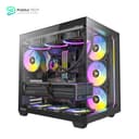 Antec C5 ARGB, 7 x 120mm ARGB PWM Fans Included, Up to 10 Fans Simultaneously, Type-C 3.2 Gen 2 Port, Seamless Tempered Glass Front & Side Panels, 360mm Radiator Support, Mid-Tower ATX PC Case 1