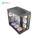 Antec C5 ARGB, 7 x 120mm ARGB PWM Fans Included, Up to 10 Fans Simultaneously, Type-C 3.2 Gen 2 Port, Seamless Tempered Glass Front & Side Panels, 360mm Radiator Support, Mid-Tower ATX PC Case 4